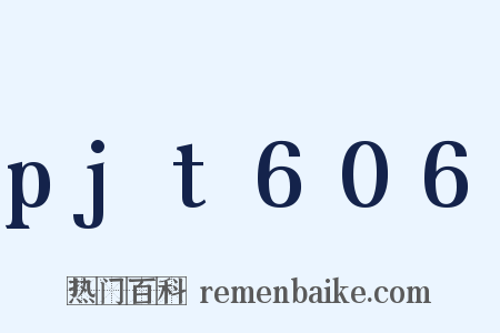 pjt606是什么意思的图片
